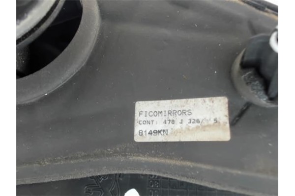 Recambio de retrovisor electrico derecho para peugeot 206 referencia OEM IAM  8149KN 