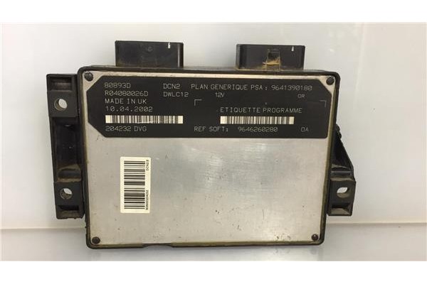 Recambio de centralita para peugeot partner furgón (5) 1.9 d referencia OEM IAM 9646260280 9641390180 