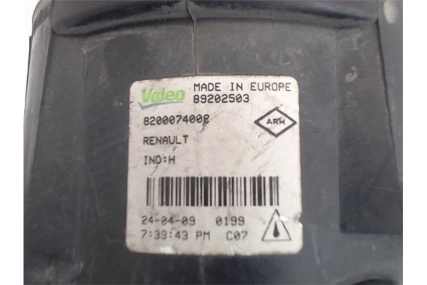 Recambio de faro antiniebla derecho para renault megane ii berlina 3p referencia OEM IAM 8200074008 69202503 2N1115201AB , FORD 
