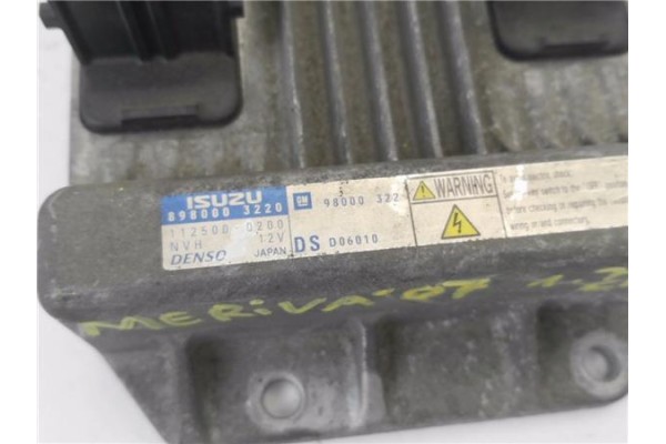 Recambio de centralita para opel meriva 1.7 cdti referencia OEM IAM 98000322 8980003220 