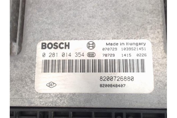 Recambio de centralita para renault laguna iii berlina 2.0 dci (bt01, bt0e, bt0k) referencia OEM IAM 8200726880 0281014354 