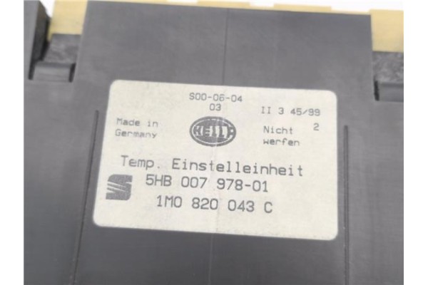 Recambio de mandos climatizador para seat toledo (1m2) 1.9 tdi referencia OEM IAM 1M0820043C 5HB00797801 