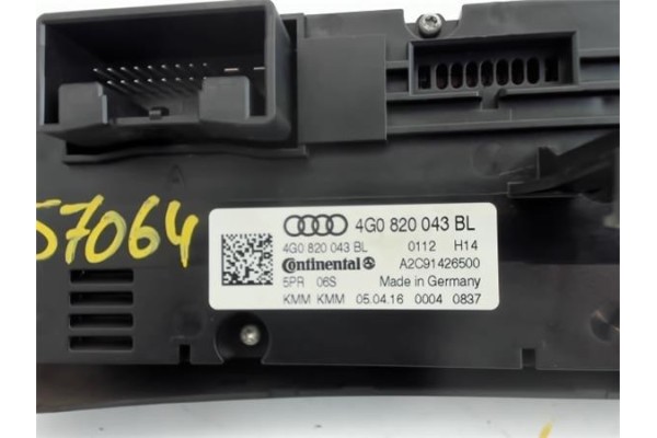 Recambio de mandos climatizador para audi s6 berlina (4gc) 4.0 tfsi quattro referencia OEM IAM 4G0820043BL A2C91426500 