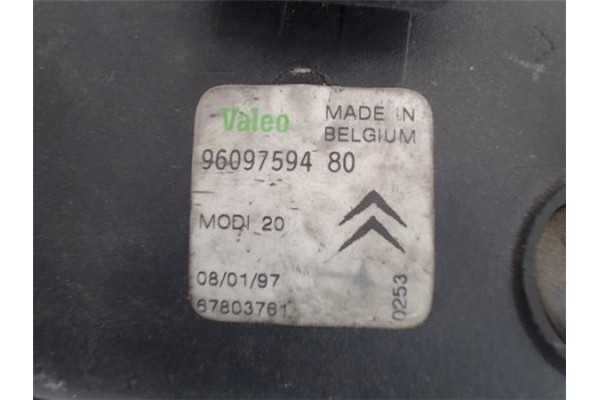 Recambio de faro antiniebla derecho para citroen zx sin definir referencia OEM IAM  9609759480 