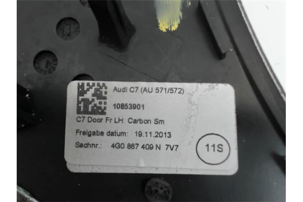 Recambio de moldura puerta delantero izquierda para audi s6 berlina (4gc) 4.0 tfsi quattro referencia OEM IAM 4G0867409N 1085039