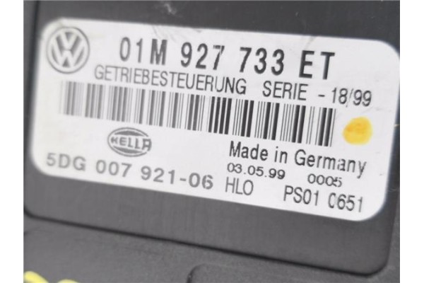 Recambio de centralita para audi a3 (8l) 1.8 t ambiente referencia OEM IAM 01M927733ET 5DG00792106 