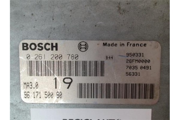 Recambio de centralita para peugeot 106 (s1) 1.0 referencia OEM IAM 9617150080 0261200780 