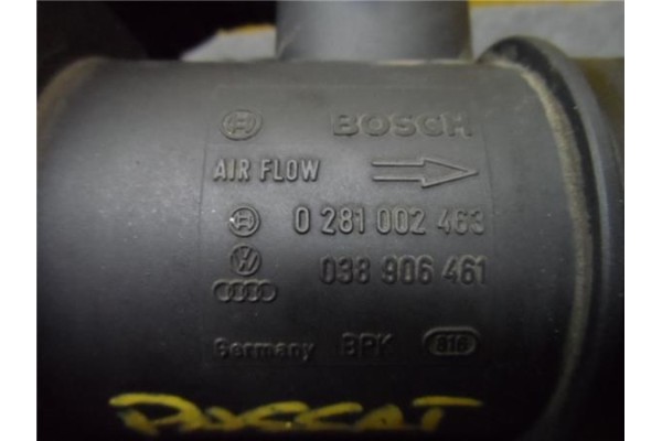 Recambio de caudalimetro para volkswagen passat berlina (3b2) 1.9 tdi referencia OEM IAM 038906461 0281002463 28906461 , AUDI | 