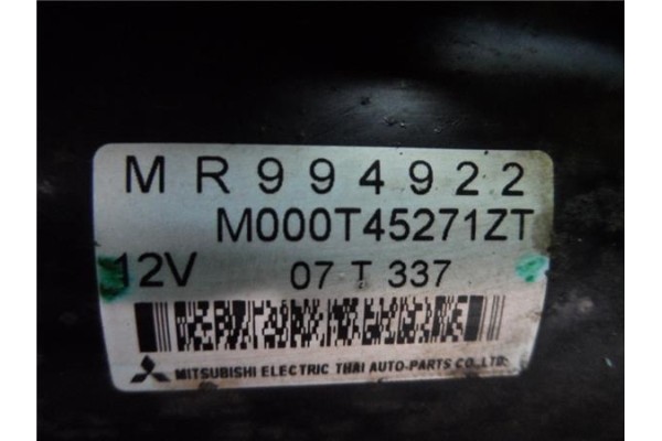 Recambio de motor arranque para mitsubishi colt cz3 berl. 5 (z30a) 1.1 inform (d) referencia OEM IAM MR994922 M000T45271ZT 