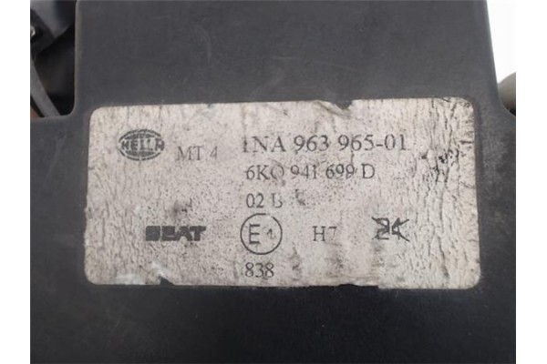 Recambio de faro antiniebla izquierdo para seat ibiza (6l1) referencia OEM IAM 6K0941699  