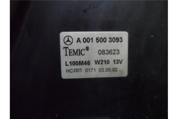 Recambio de electroventilador para mercedes-benz clase e (bm 210) berlina e 270 cdi (210.016) referencia OEM IAM A0015003093 TEM