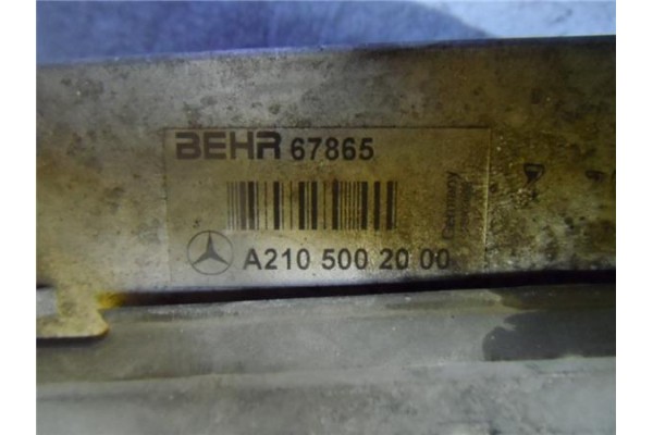 Recambio de intercooler para mercedes-benz clase e (bm 210) berlina e 270 cdi (210.016) referencia OEM IAM A2105002000 BEHR A210
