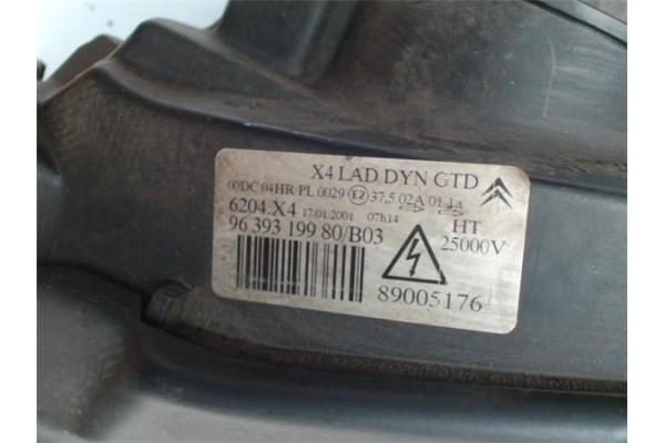 Recambio de faro delantero izquierdo para citroen xsara picasso 2.0 hdi referencia OEM IAM 9639319980  