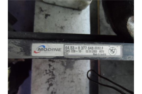 Recambio de radiador aire acondicionado para bmw serie 3 berlina (e46) 2.0 320d referencia OEM IAM 64538377648 58572810 8377648 