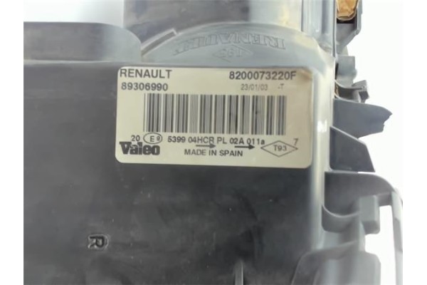 Recambio de faro delantero izquierdo para renault megane ii berlina 3p referencia OEM IAM 820073220F  