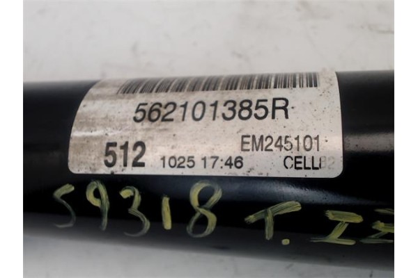 Recambio de amortiguador trasero izquierdo para renault megane iv berlina 5p 1.2 experience referencia OEM IAM 562101930R 562101