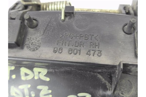 Recambio de maneta exterior delantero derecha para chevrolet matiz 1.0 lpg referencia OEM IAM 96601473  