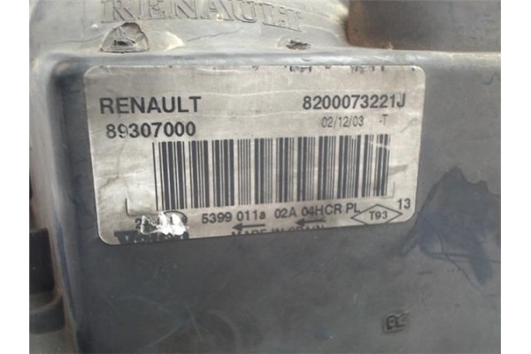Recambio de faro delantero dcho para renault megane ii berlina 5p referencia OEM IAM 8200073221J 89307000 