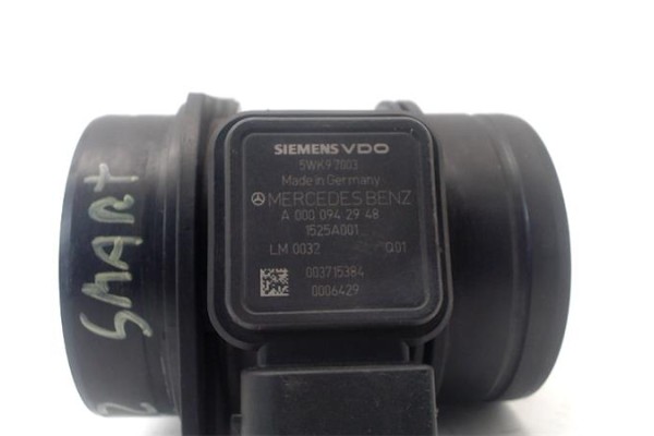 Recambio de caudalimetro para smart forfour 1.5 cdi (50kw) referencia OEM IAM A0000942948  