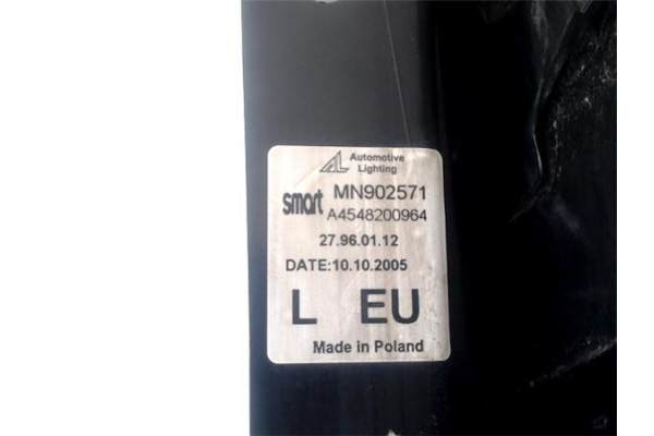 Recambio de piloto trasero izquierdo para smart forfour 1.5 cdi (50kw) referencia OEM IAM A4548200164  