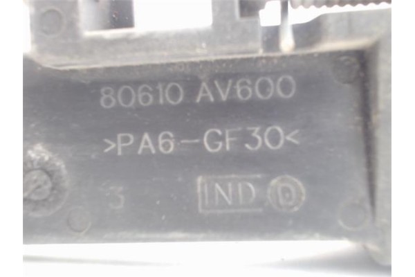 Recambio de maneta exterior trasero izquierda para nissan primera berlina (p12) 1.9 dci referencia OEM IAM 80642AV600  