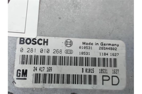 Recambio de centralita para opel zafira a 2.0 blue line referencia OEM IAM 0281010268  