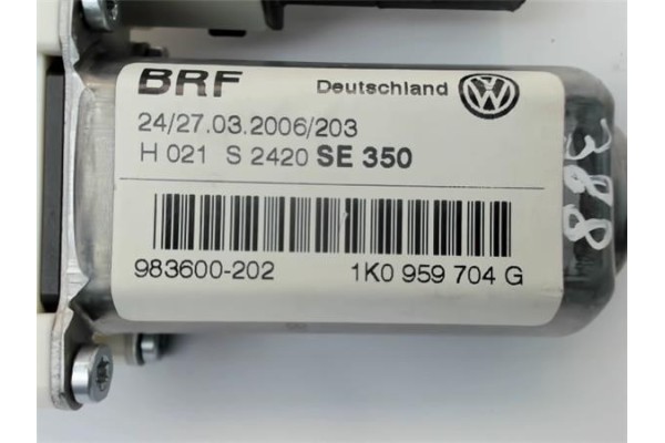 Recambio de motor elevalunas trasero derecho para seat leon (1p1) referencia OEM IAM 1K0959704G  