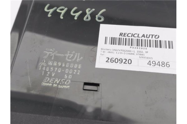 Recambio de mandos calefaccion / a.a. para mitsubishi montero (v60/v70) 3.2 di-d (v68w, v78w) referencia OEM IAM MR958005 146570
