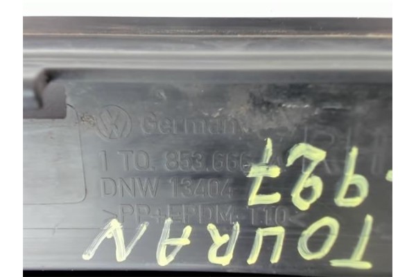 Recambio de rejilla paragolpes delantero derecha para volkswagen touran (1t1) 1.9 tdi referencia OEM IAM 1TO853666  