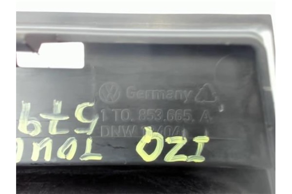 Recambio de rejilla paragolpes delantero izquierda para volkswagen touran (1t1) 1.9 tdi referencia OEM IAM 1TO853665A  