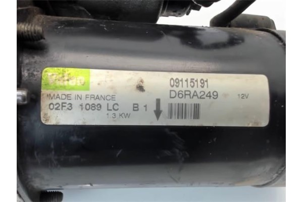 Recambio de motor arranque para opel astra h berlina 1.4 edition referencia OEM IAM 09115191 D6RA249 9115192 , OPEL | 9130838 , 