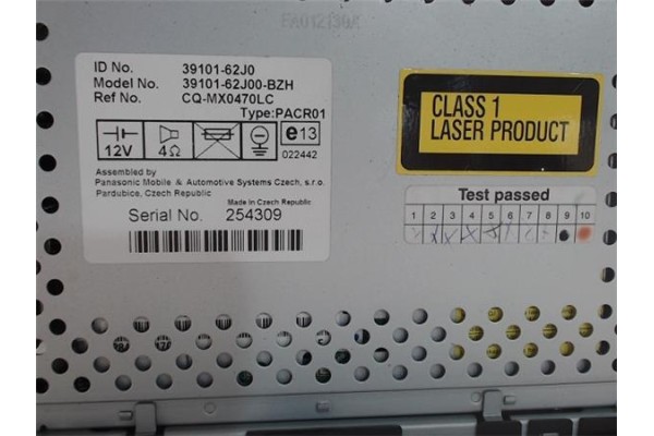 Recambio de radio / cd para suzuki swift iii (sg) 1.3 referencia OEM IAM 3910162J0 CQMX0470LC 