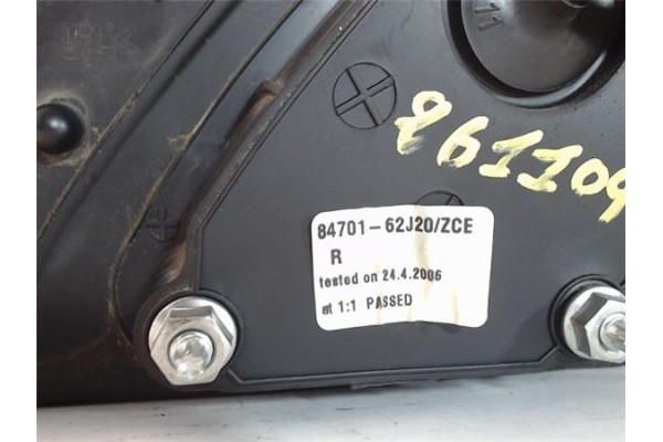 Recambio de retrovisor electrico derecho para suzuki swift iii (sg) 1.3 referencia OEM IAM 8470162J20  