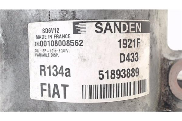 Recambio de compresor aire acond. para fiat iii fiorino (225) 1.3 d multijet referencia OEM IAM 1921FD433  