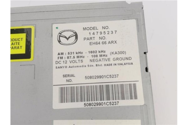 Recambio de radio / cd para mazda cx-7 er 2.2 active referencia OEM IAM 14795237 14795232 