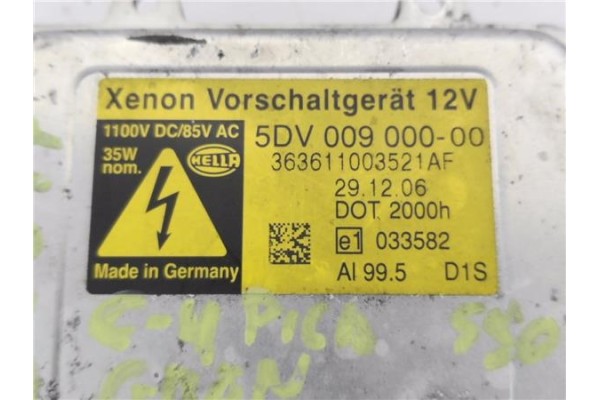 Recambio de centralita xenon para citroen c4 grand picasso 2.0 hdi referencia OEM IAM 5DV00900000  
