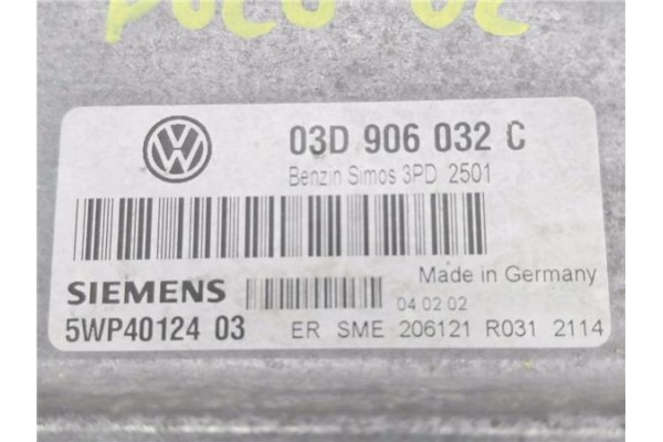 Recambio de centralita para volkswagen polo iv (9n1) 1.2 referencia OEM IAM 03D906032C 5WP4012403 
