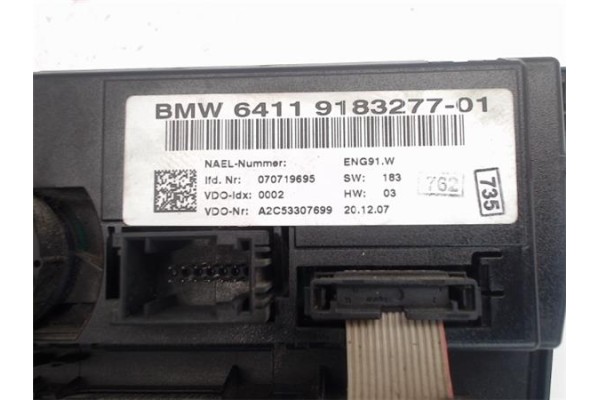 Recambio de mandos calefaccion / a.a. para bmw serie 1 berlina (e81/e87) 2.0 120d referencia OEM IAM 6411918327701  