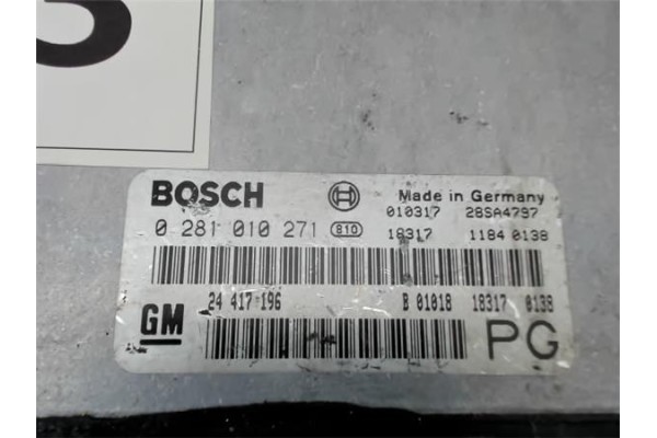 Recambio de centralita para opel vectra b berlina referencia OEM IAM 0281010271 24417196 