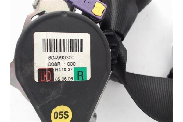 Recambio de cinturon seguridad delantero derecho para volkswagen golf v plus (5m1) 1.9 tdi referencia OEM IAM 604990300  