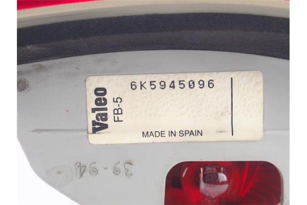 Recambio de piloto trasero derecho para seat cordoba berlina (6k2) referencia OEM IAM 6K5945096 FB5 