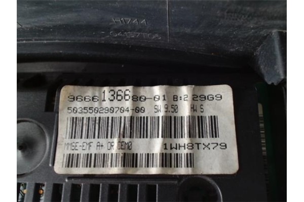 Recambio de reloj horario para peugeot partner tepee 1.6 hdi referencia OEM IAM 9666136680 503550290704 