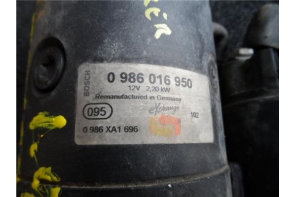 Recambio de motor arranque para peugeot boxer (230) furgón bat.2850mm 1.9 1000 d techo elevado referencia OEM IAM 0986016950  