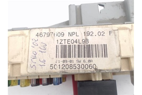 Recambio de caja fusibles/rele para fiat stilo (192) 1.6 16v referencia OEM IAM  (46797609NPL) 