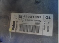 Recambio de faro delantero izquierdo para opel meriva 1.7 increibles referencia OEM IAM 93321052 VALEO 