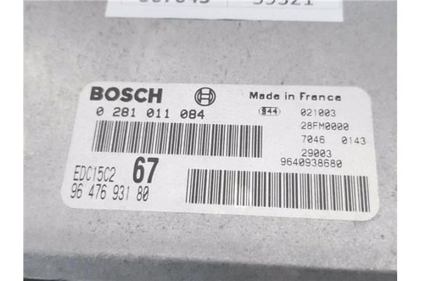 Recambio de centralita para citroen xsara picasso 2.0 hdi referencia OEM IAM 281011084 9640938680 
