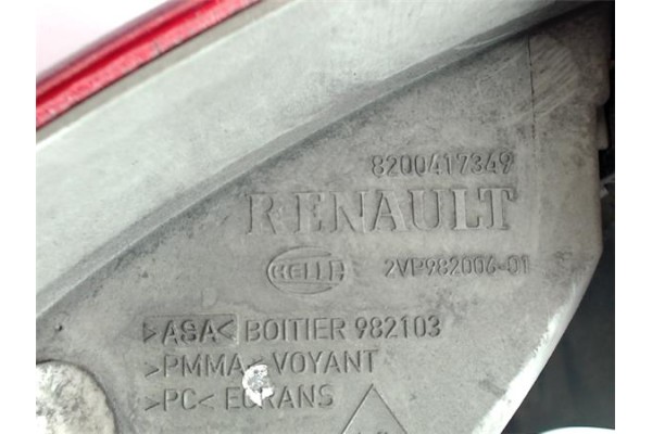 Recambio de piloto trasero izquierdo para renault megane ii grandtour referencia OEM IAM   