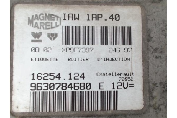 Recambio de centralita para peugeot 106 (s2) 1.4 i referencia OEM IAM 9630784680 XP9F739724697 