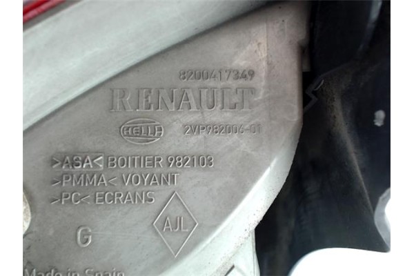 Recambio de piloto trasero izquierdo para renault megane ii grandtour referencia OEM IAM 8200417349 2VP982103 8200417351 , RENAU