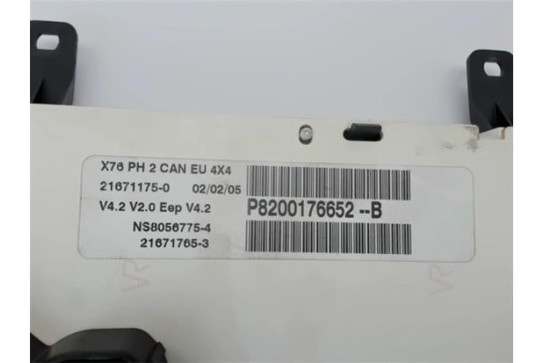 Recambio de cuadro completo para renault kangoo 4x4 1.9 rapid referencia OEM IAM P8200176652B 216717653 